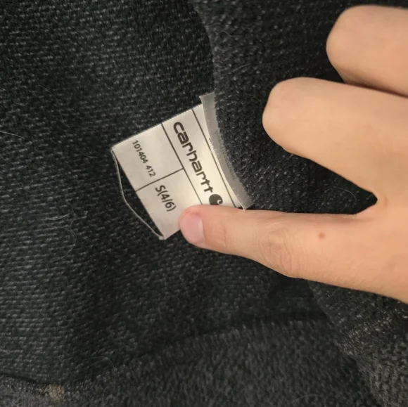 Carhartt Charcoal/ Navy Kentwood Full-Zip Jacket Fleece - Picture 4 of 5